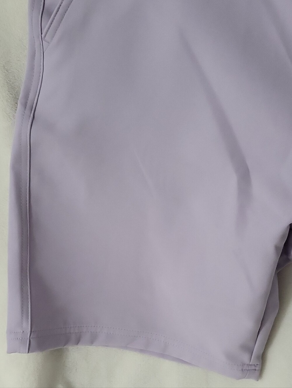 Rugby University Tech Shorts Purple 9" Inseam 2-Way Stretch Easy Care size 38 - Picture 9 of 16